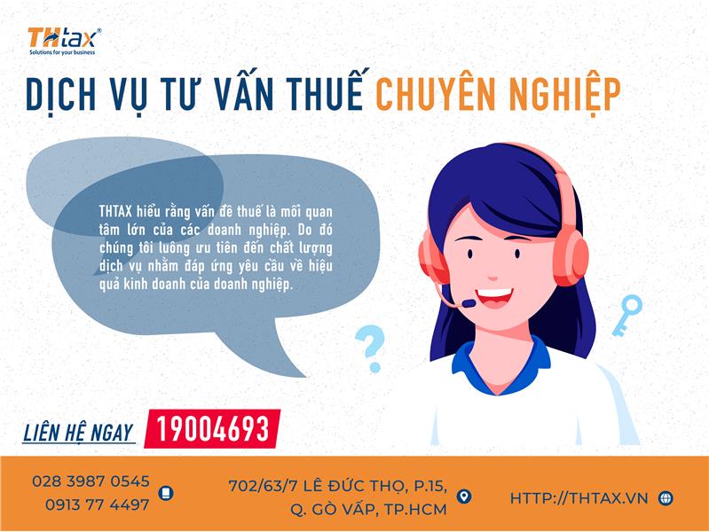 Dịch vụ đại lý thuế THtax tại TPHCM